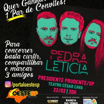 É hoje Pedra Letícia em Prudente